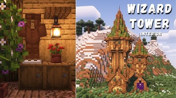 Minecraft: How to Build a Wizard Tower with Everything You Need To Survive | Part 2