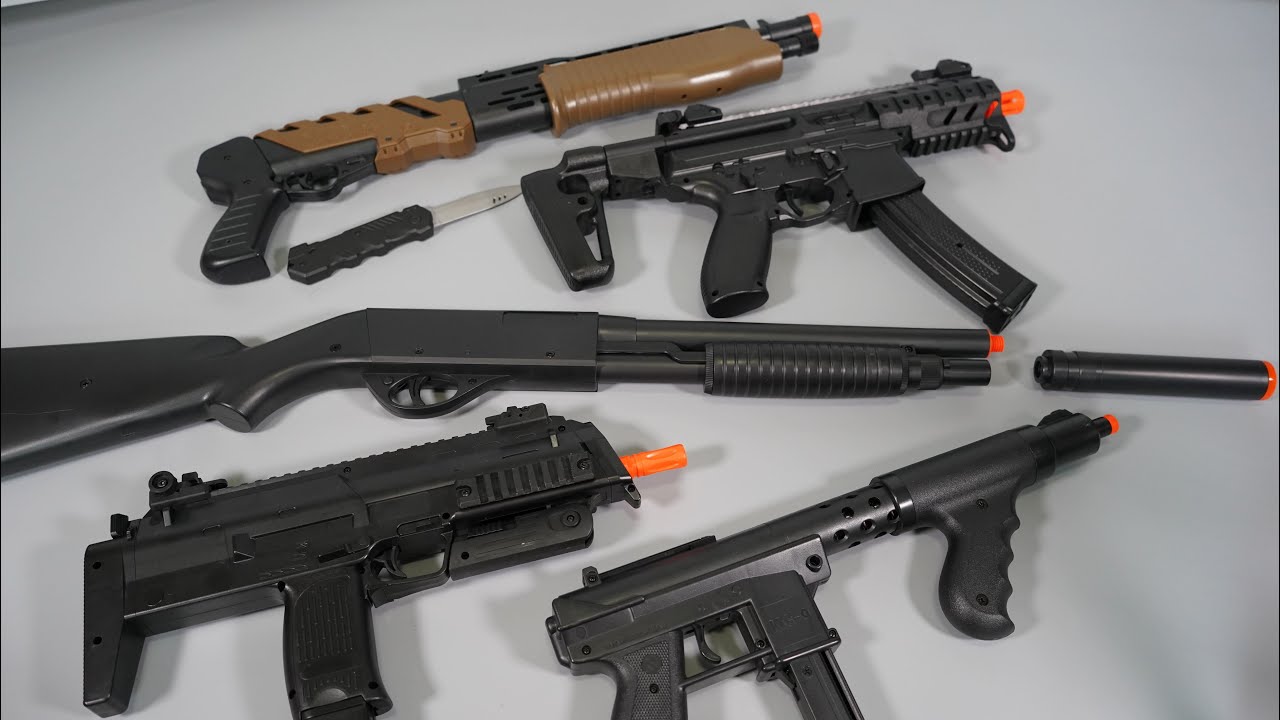 Download AirSoft BB Gun Toy Gun - SPAS-12 - MPX - MP7 - M870 Shot Gun - Tec...