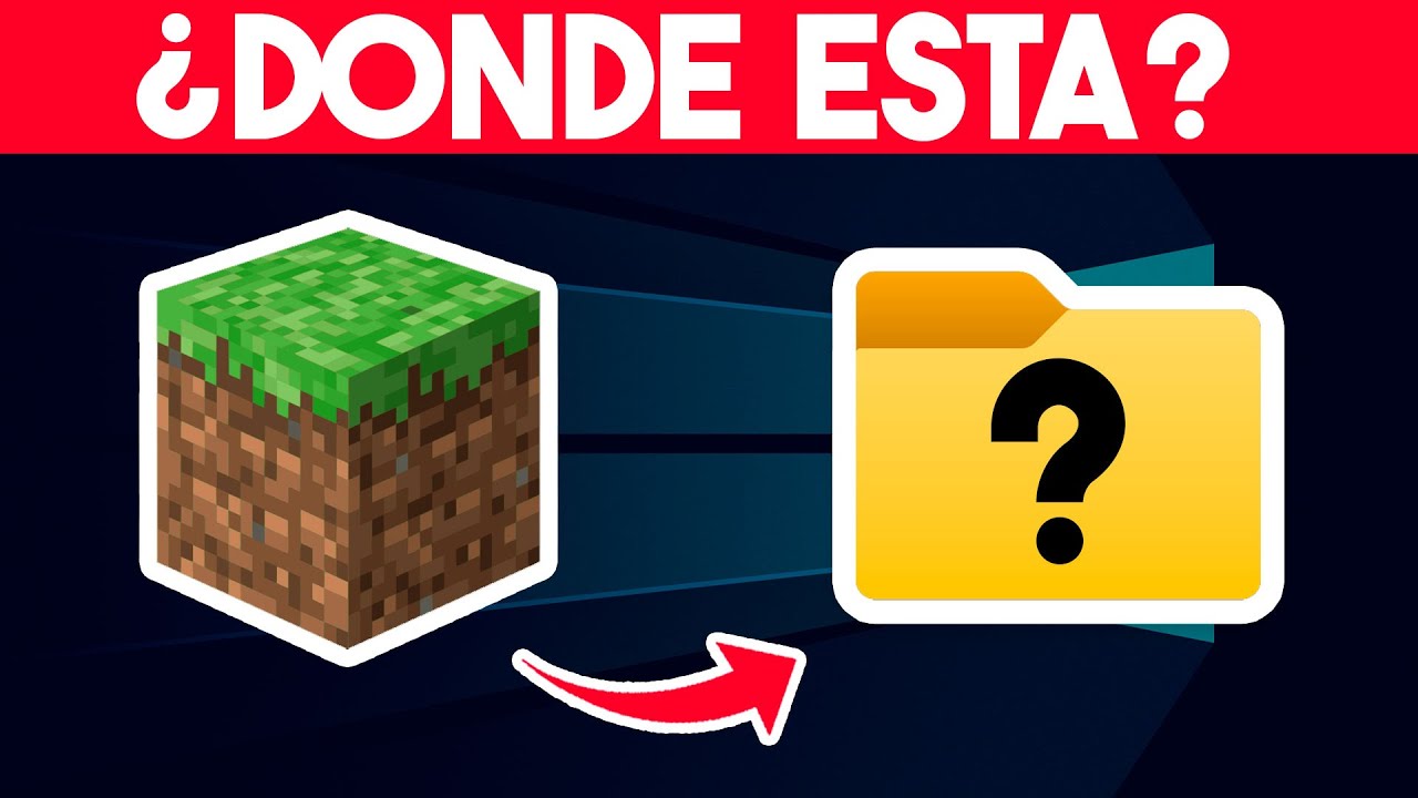 Como ENCONTRAR la CARPETA de Minecraft en WINDOWS 10 (Paso a Paso!)
