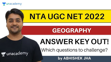 UGC NET Answer Key 2022 | Geography | Which Questions to Challenge | Abhishek Jha