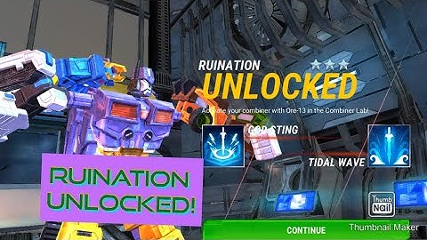 UNLOCKING RUINATION! - Transformers Earth Wars