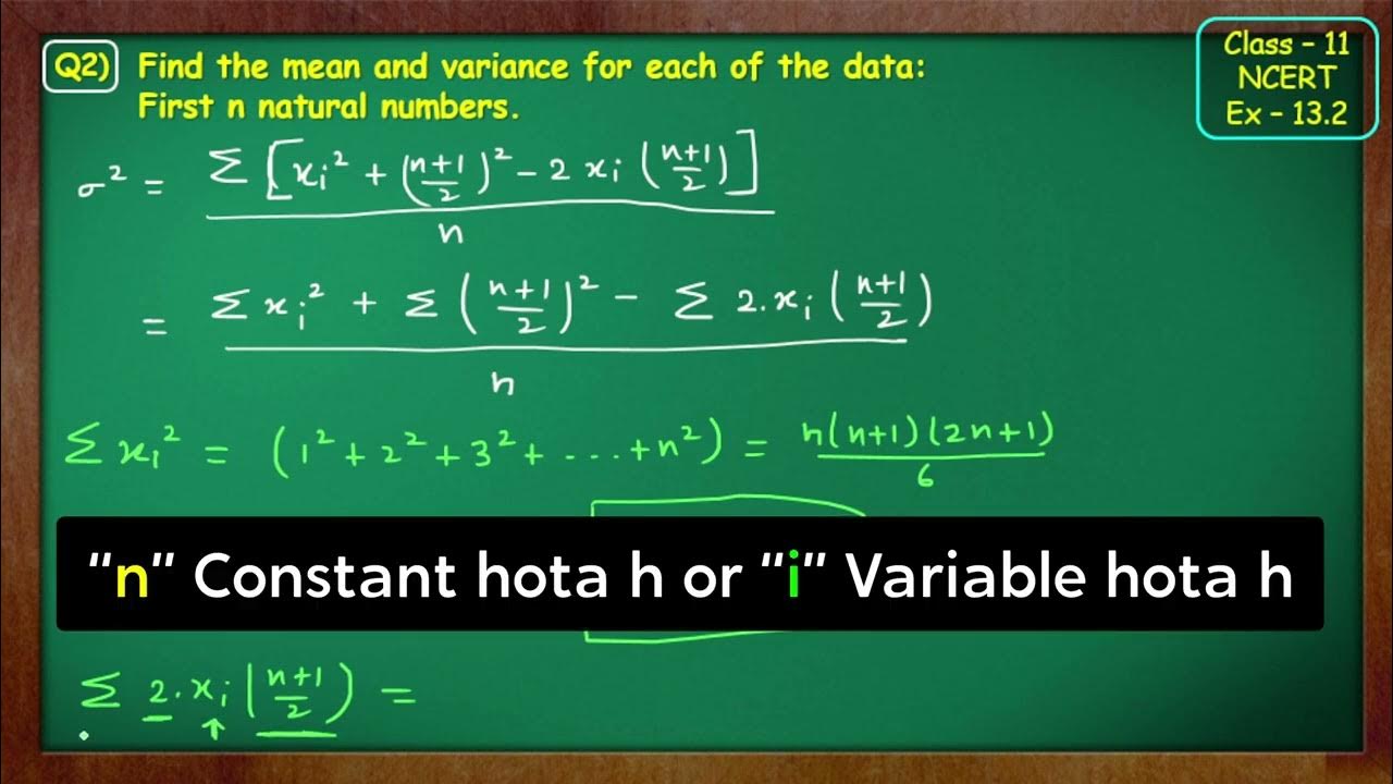 Class 11 ex 13 2 q2 statistics new syllabus green board chapter 13