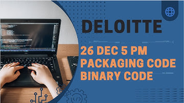 Deloitte Coding Solutions 26 December 5pm | Deloitte Exam Answers