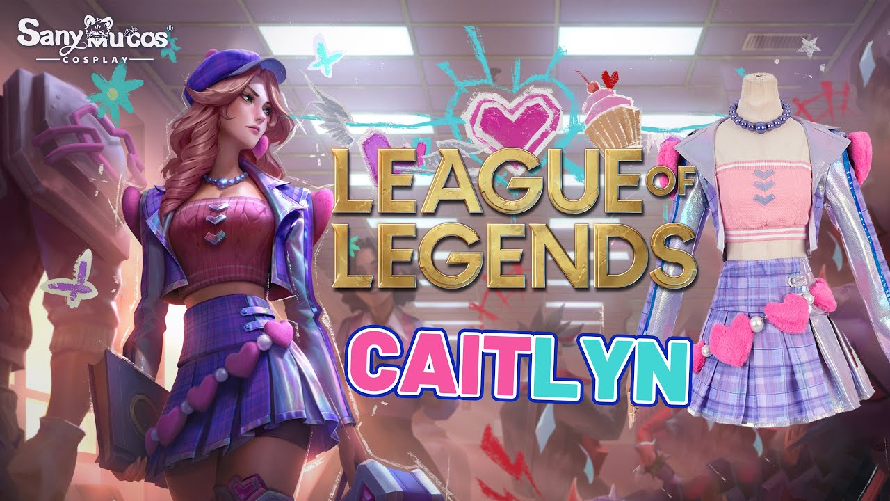 【SanyMuCos】League of Legends Heartthrob Caitlyn Cosplay Costume Plus Size Detail Show