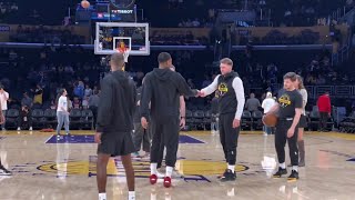 Luka Doncic and Rui pre game workout at crypto arena  Update