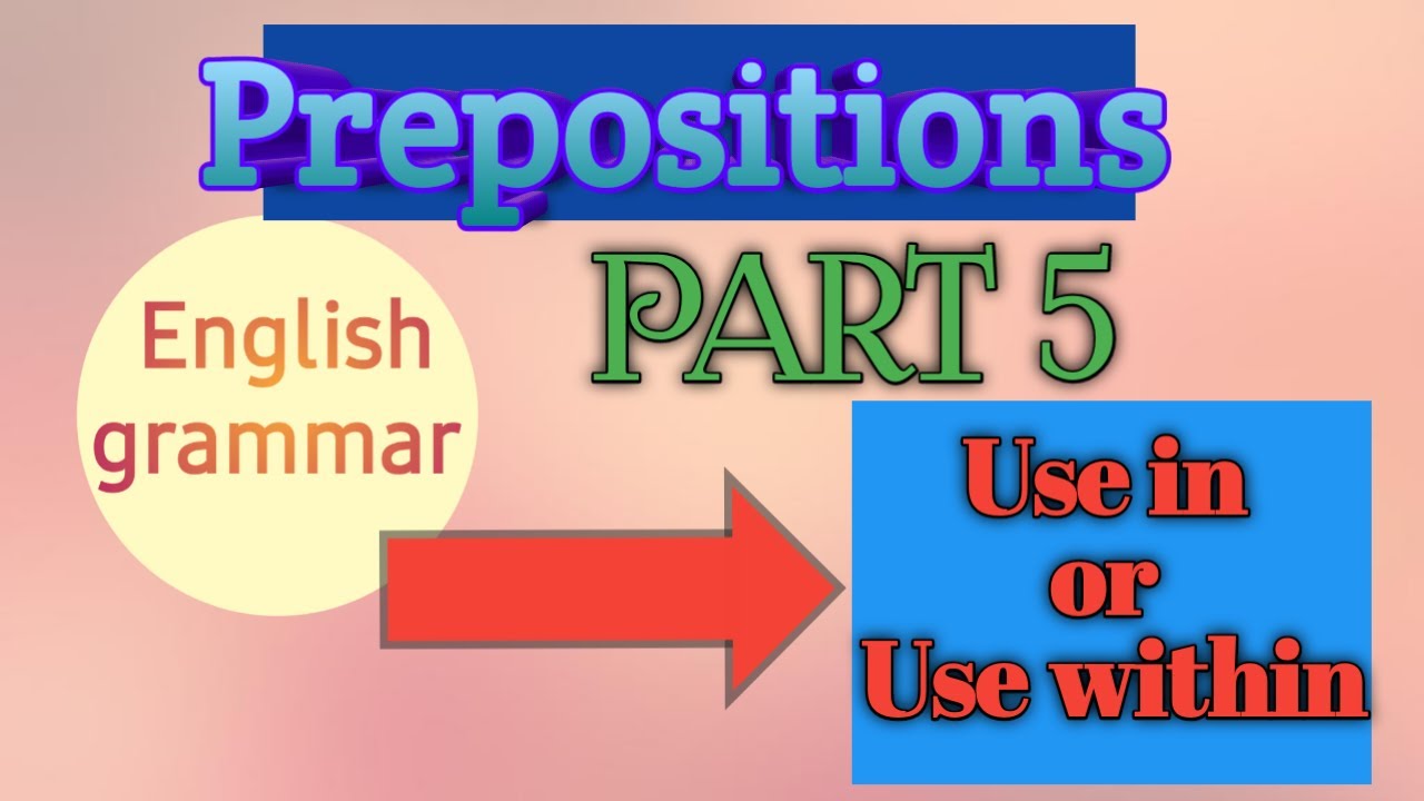 Use of in Vs within 🤔|| Prepositions exercise in english || English ...