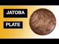 Small plate turned from Jatoba