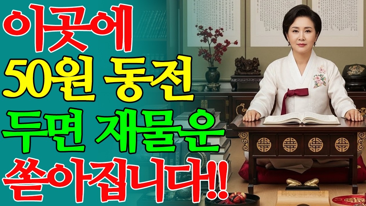 부자가 되고 싶다면 50원 동전 이곳에 두세요 | 돈복이 쏟아진다!! #명언 #인생조언 #지혜 #노후 #중년 #노후대책