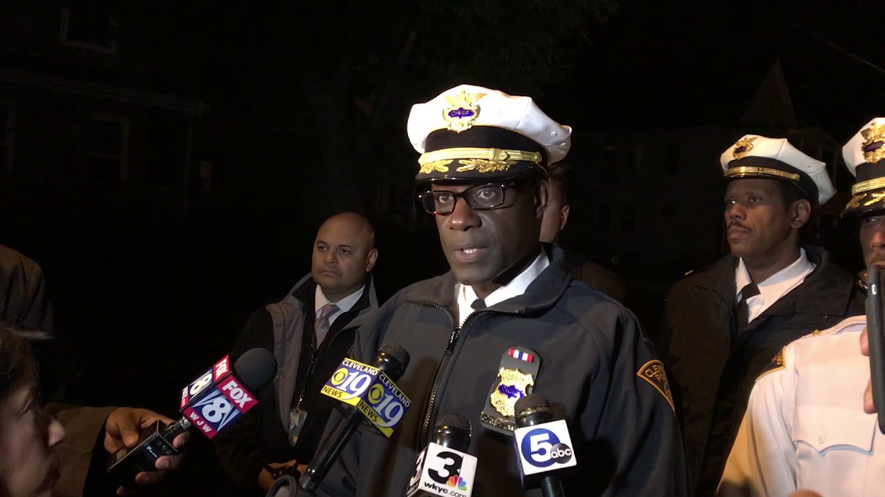 Cleveland police chief: Armed suspect killed by officer - YouTube