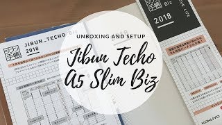 Jibun Techo A5 Slim Biz | Unboxing and Setup
