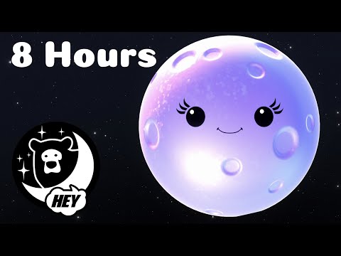 Hey Bear Bedtime - Luna - Mindful Moon - Relaxing Animation With Sleep Music - 8 Hours