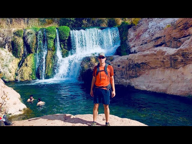 Fossil Springs Trail - Hiking the Fossil Creek Wilderness Area to a  Waterfall - YouTube