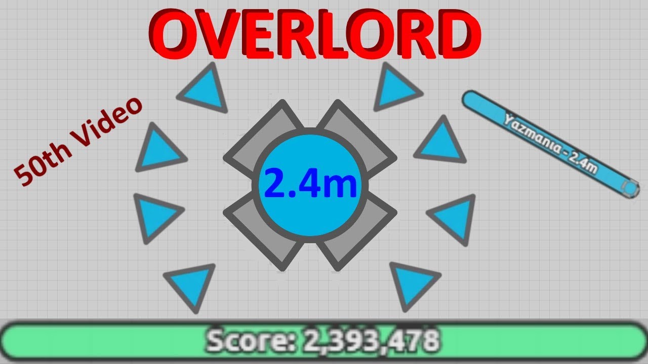 Diep.io | 2.39M Overlord - 50th Video Special!