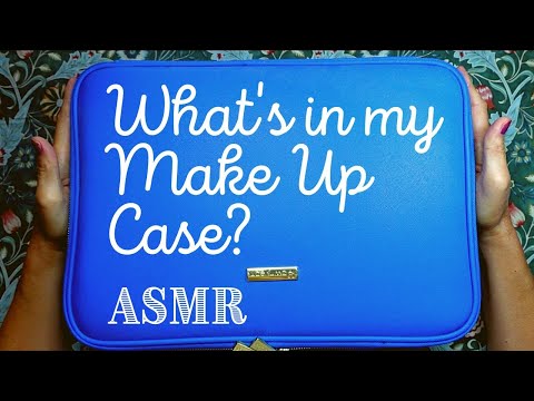 ASMR | What's in My Make Up Case? Request! Whispered Chat Show & Tell