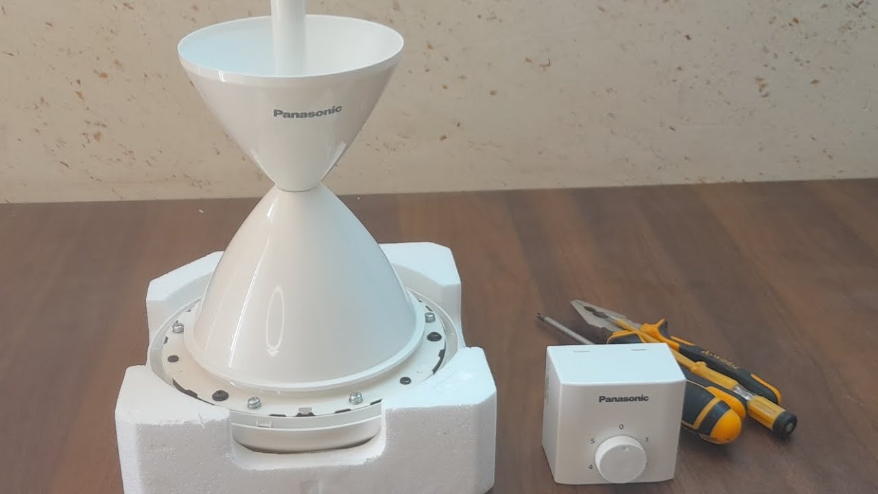 طريقة تجميع و ربط المروحة ( مروحة سقف باناسونيك )