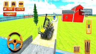 Excavator Menebang Pohon untuk Membuat Lahan Pertanian -Tractor Driving Farming Games 3d 2026 screenshot 5
