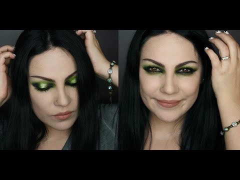 Green glow - neon lights makeup tutorial - YouTube