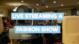 Using the Sling Studio, LiveU & Wirecast to live stream a Fashion Show
