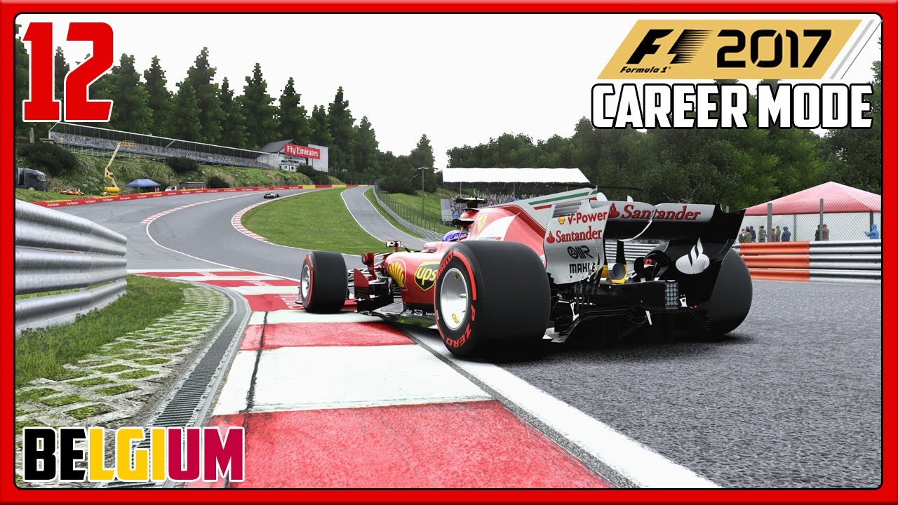 F1 2017 Career Mode Part 12: Belgian Grand Prix (One of My toughest challenges!)