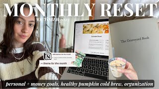 MONTHLY RESET 🍂📚 getting out of a slump, fall reading list, & goal setting routine *October 2023* screenshot 4