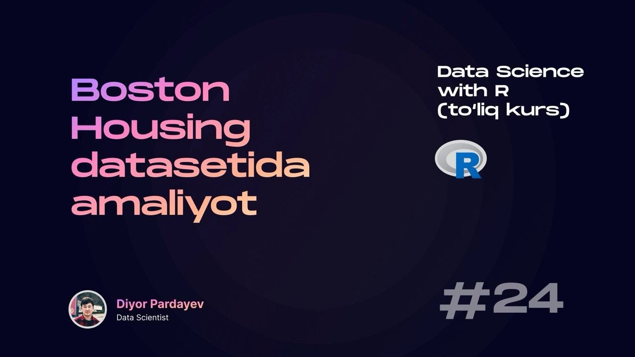 BostonHousing datasetida amaliyot