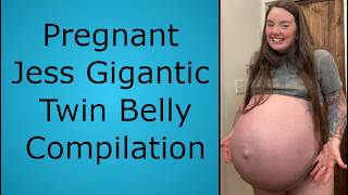 Pregnant Jess Gigantic Twin Belly Compilation | TikTok