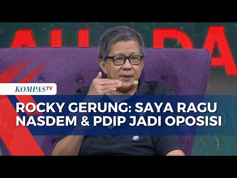 Kata Rocky Gerung Soal Kemungkinan Pdip Dan Nasdem Ambil Langkah Oposisi