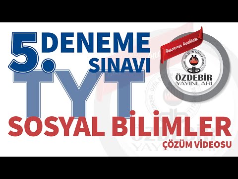 Mart 2024 - YKS 5. Deneme Sınavı TYT SOSYAL BİLİMLER Çözüm Videoları