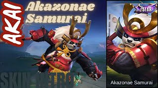 Skin Intro - Akai 'Akazonae Samurai' Starlight Skin | MLBB 4K UHD