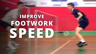 3 exercises to IMPROVE your QUICK FEET in your footwork | Basic Feather | Badminton tutorial