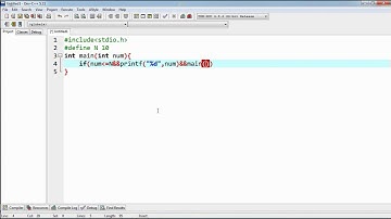C Program to print numbers from 1 to N without using semicolon