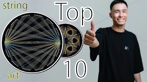 Top 10 String Art Pattern With Nails // art tutorial