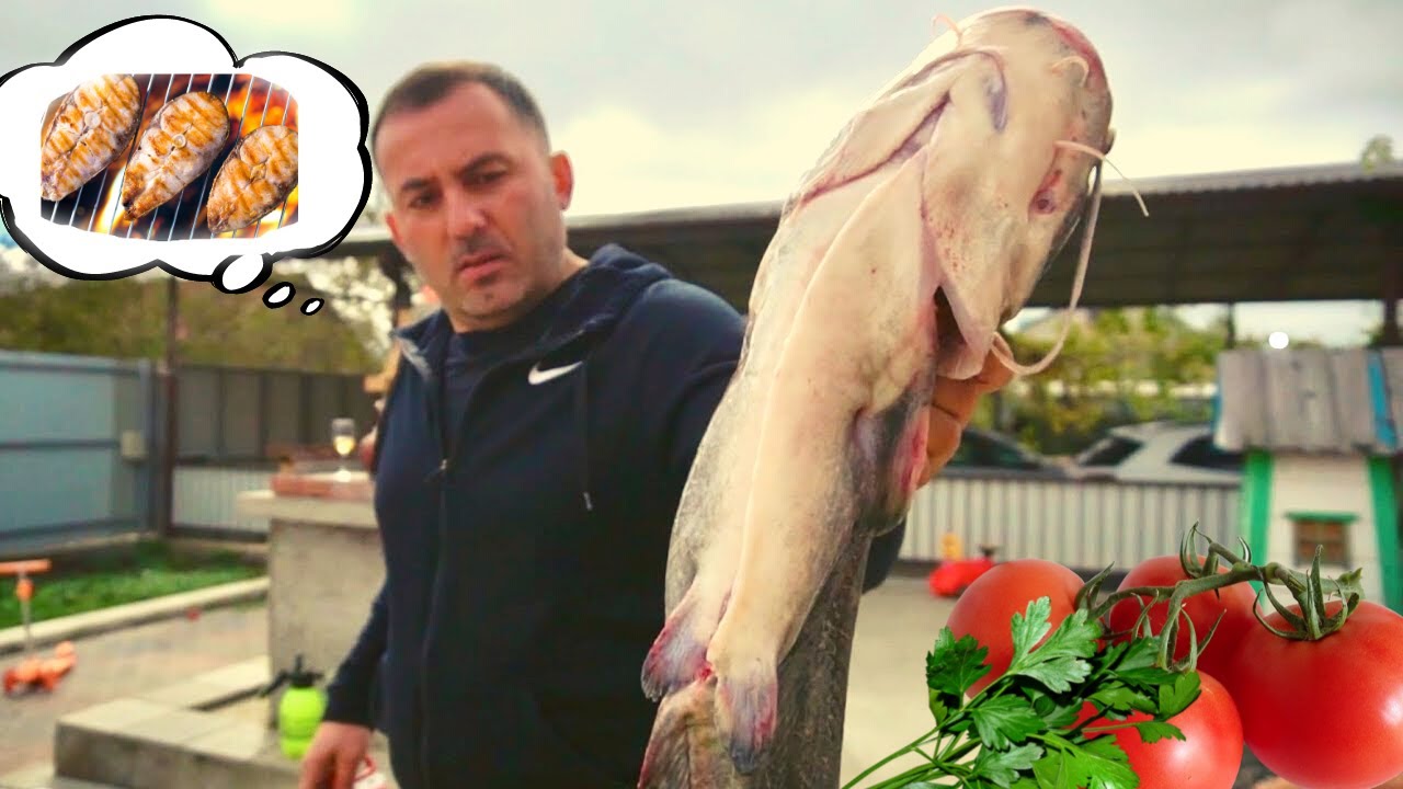 🐟SILURO en TANDYRA! Pescado a la barbacoa SILURO @GEORGY KAVKAZ Cocinero