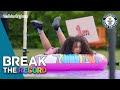 Watch Us Try To Break The Record For Distance Traveled On A Plastic Water Slide!