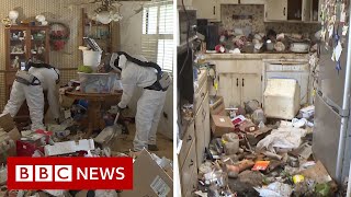 Celebrity Hazmat crew called in to clean US hoarder house - BBC News Profile