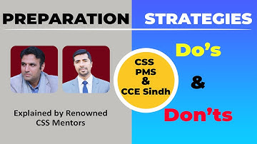 CSS, PMS Preparation Strategies, Do