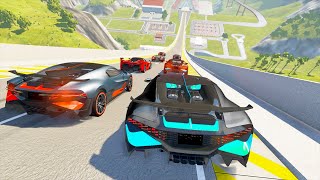 High Speed Jumps #15 - Oddly Satisfying Car Crashes (BeamNG Drive)