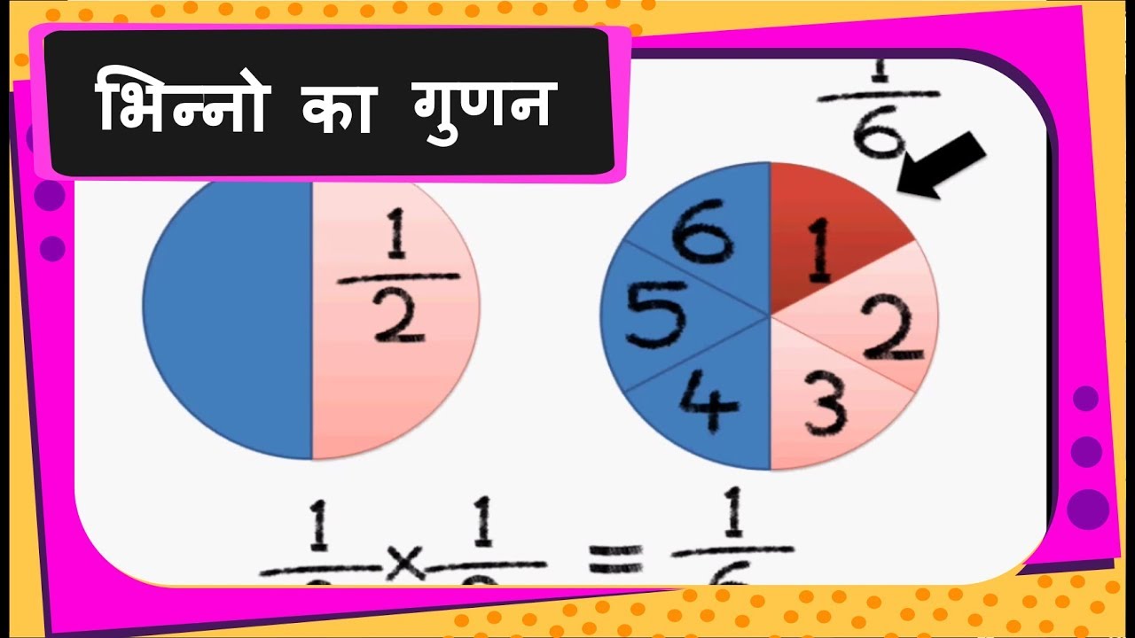 Maths भिन्नों का गुणन How to multiply fraction by a fraction Hindi