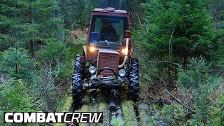 Турбо-трактор: Испытания новой оптики в дремучем лесу! Часть 6