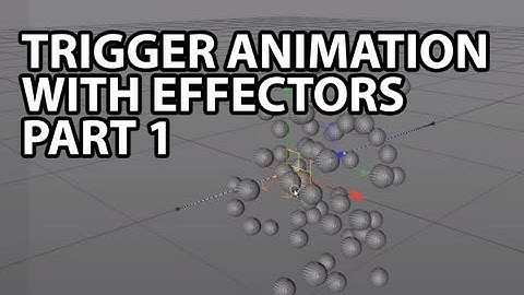 Cinema4D Tutorial: Trigger Animation with Effectors PART 1 (Intermediate)