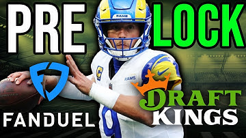 NFL Week 10 DFS Pre-Lock Show | DFS Army