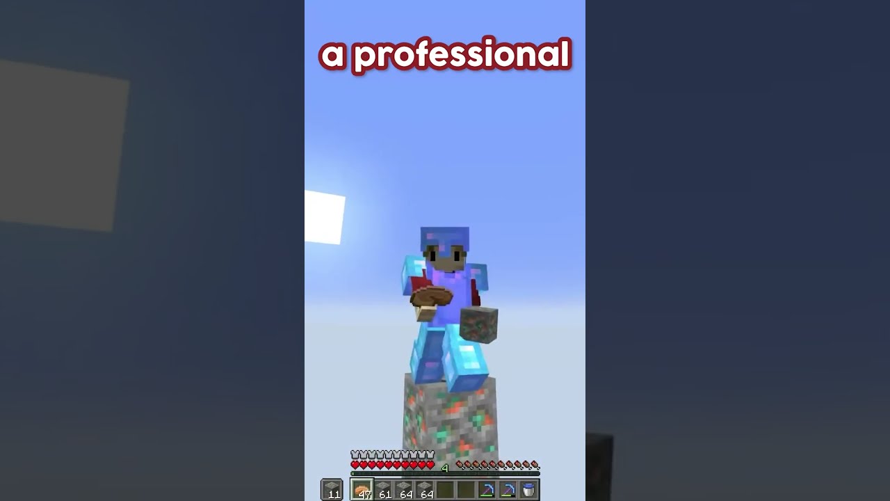 A Professional Minecrafter #shorts