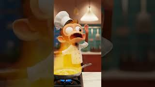Monkey Tried Cooking Alone — Never Again 🍳🔥😂 | AI Comedy Short