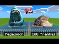 MCPE: Megalodon vs 100 Piranhas