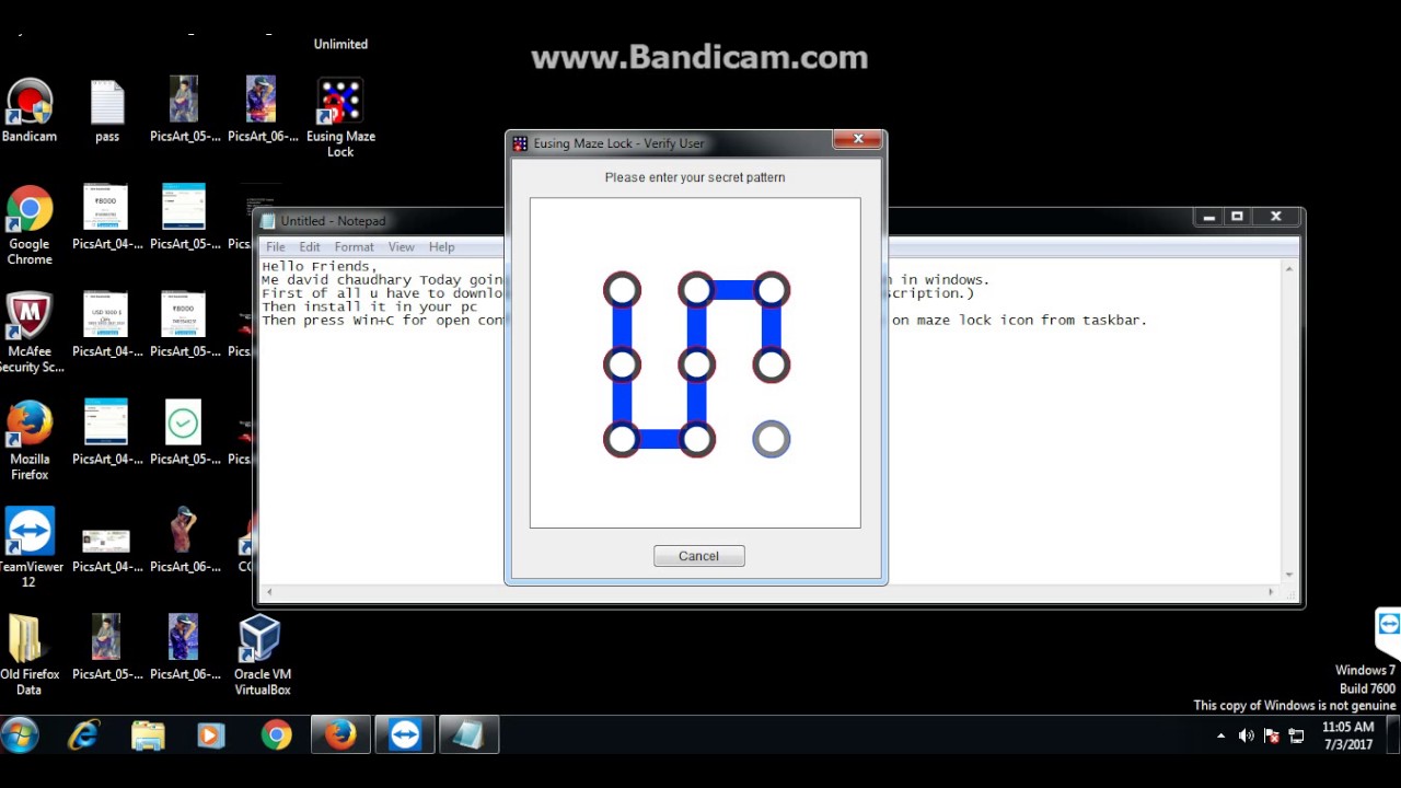 How To Enable pattern Lock in Windows PC