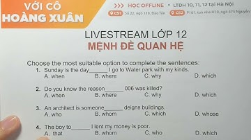 Tiếng Anh 12: Mệnh đề quan hệ