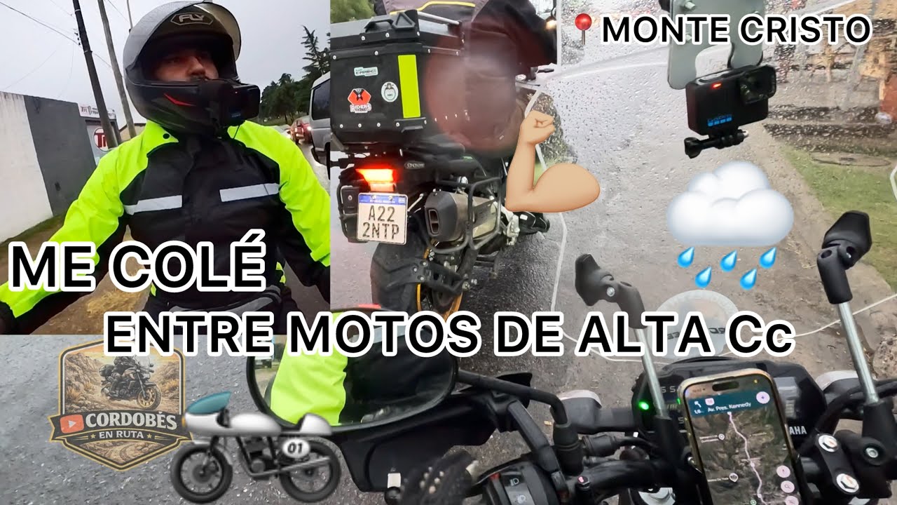 RODANDO CON MOTEROS DE ALTA CILINDRADA BAJO LA LLUVIA EN CAPILLA DEL MONTE 🌧️🔥 ¡IMPACTANTE!