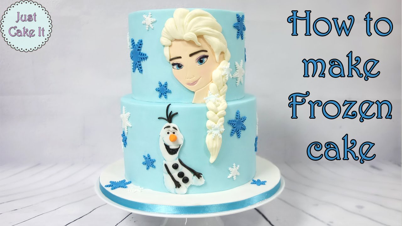 How to make Frozen cake / Jak zrobić tort z Krainą Lodu - YouTube