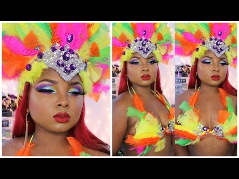 UNDER $75? HOW I MADE A CARNIVAL COSTUME FROM CARDBOARD, GEMS, AND