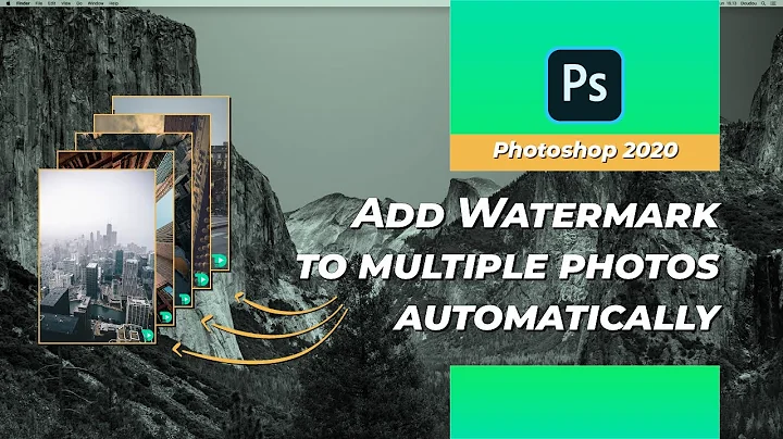 How to Add Watermark to multiple photos automatically using Photoshop | Portrait and Landscape photo